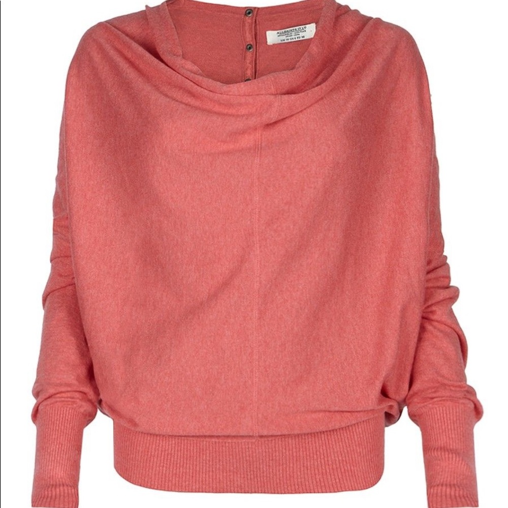 AllSaints Elgar Cowl Neck Jumper NWOT